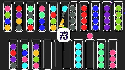 Ball Sort Puzzle Game Level - 73 Walkthrough Android Gameplay | Puzzle Game