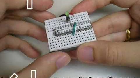 Arduino na Protoboard - Tutorial #2 Utilizando o mínimo de componentes