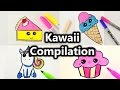 Kawaii Malen Compilation | Süße Bilder zeichnen | Kawaii Kuchen, Eis, Muffin, Einhorn und mehr