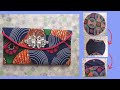 How to Sew a Stylish Purse from a circle fabric African Print