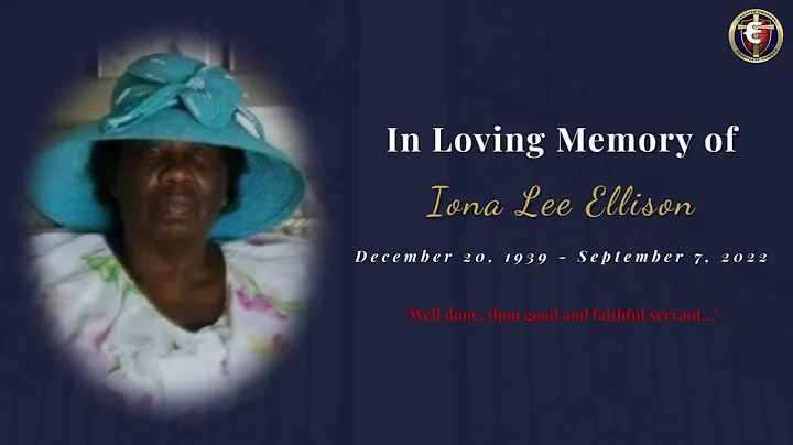 Homegoing Celebration: Iona Lee Ellison