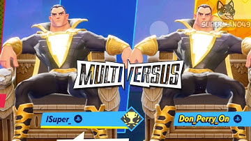 BLACK ADAM IS AMAZING! - Multiversus: "Black Adam" Gameplay