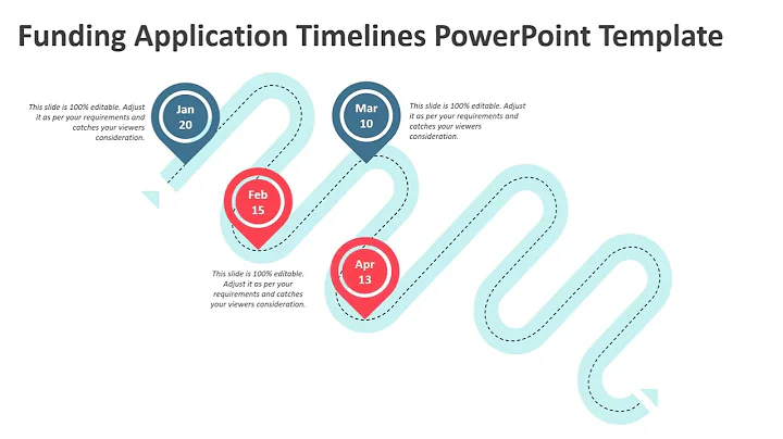 Funding Application Timelines PowerPoint Template | Kridha Graphics