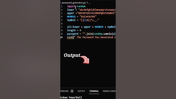 What?😯Python is soo Easy | Python Shortcut Tricks| Password Generator Using Python in Just 30 Second