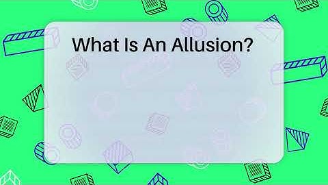 What Is An Allusion? - Tales And Texts