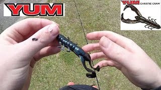 The yum christie craw is one of best baits i have used in awhile. this
bass are destroying bait and am so glad picked a pack up at store!!!
...