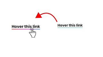Text Hover Animation |CSS Hover Effect |The Rainbow Underline Link Hover Effect #newtoyou #newtoyou
