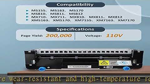 40X8425 40X8420 Fuser Kit for Lexmark 40X7743 Fuser Unit Replace for Lexmark Laser Printers MS810 /