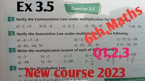 Exercise 3.5 unit 3 class 6th Maths new course 2023| Class 6 Maths new course kpktb and ptb SNC p-1