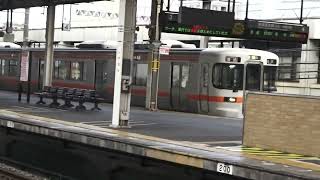 東海道本線３１３系普通列車島田行き静岡駅到着シーン2021.04.06.