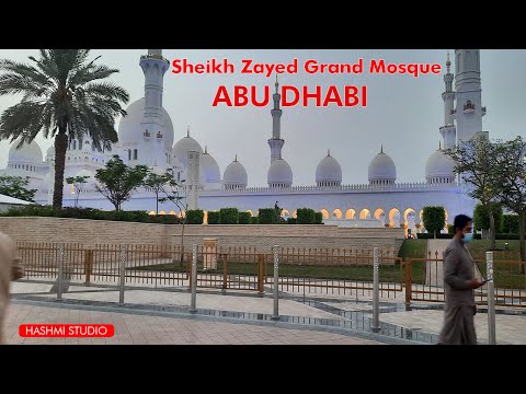 Sheikh Zayed Grand Mosque | Abu Dhabi | evening & night view Most Beautiful #youtube #hashmistudio