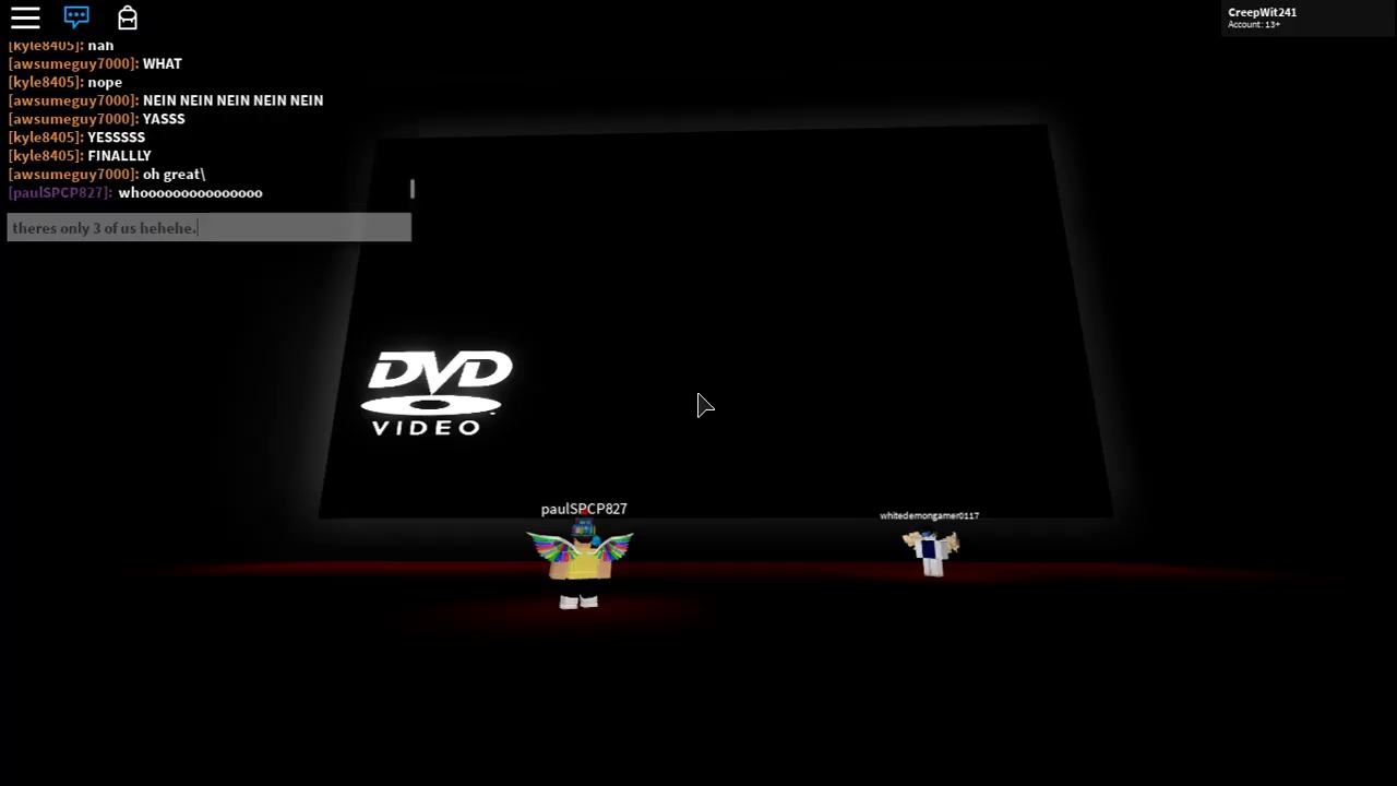 I made the DVD screensaver in Roblox. : r/roblox