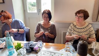 Первая вязальная встреча в Гамбурге / Вяжут все. #stricken #вязание #knitting