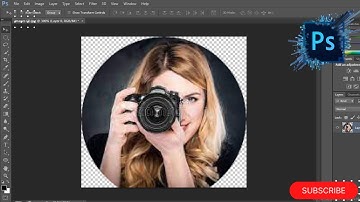 How to Crop Image in a Circle in Photoshop , Photoshop Tutorial