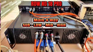 Instalasi Sound System Main 4 Way | RDW Nd 18 Pro