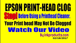 Your Epson Print Head May Not Be Clogged !