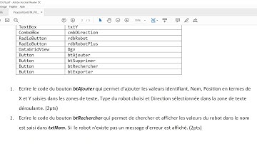 Correction partie Programmation Evenementielle