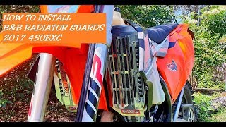 B&B Offroad Engineering Radiator Guards Installation On 2017 2018 Ktm 450Exc-F - How To Husky 450