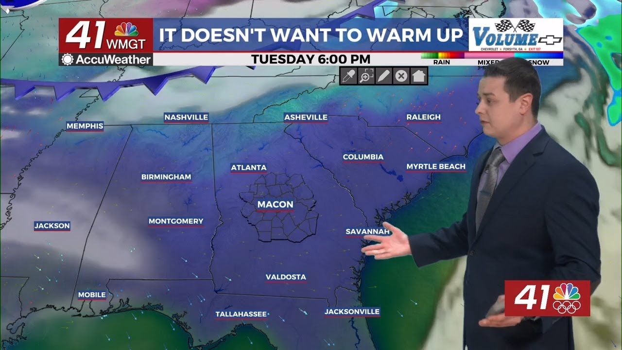 Slightly warmer tonight; staying chilly Wednesday - YouTube