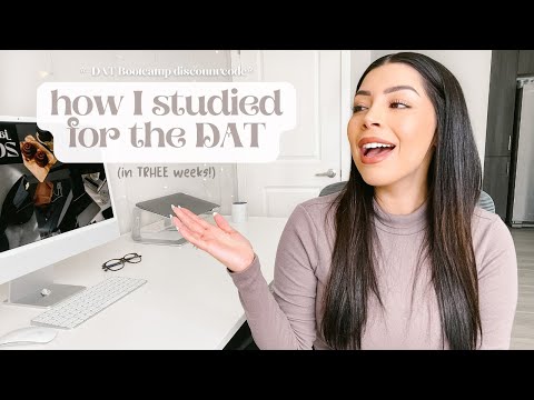 how I studied for the DAT in only 3 weeks, pre-dental series part 3, DATBootcamp discount code