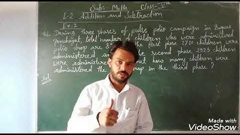 Class 5th Maths ch-2 Addition and subtraction Ex-2 QL, M & N