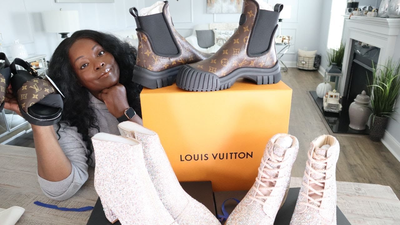 Louis Vuitton Ruby Ankle Boots & Pillow Slides UNBOXING | Betsy Johnson Unboxing | Luxury Shoe Haul!