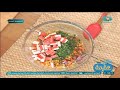لو عايزة أكلة سريعة اعملي سلطة مكرونة بالكابوريا