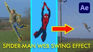 Spider-Man easy WEB SWING effect tutorial! | Video editing VFX (After Effects)