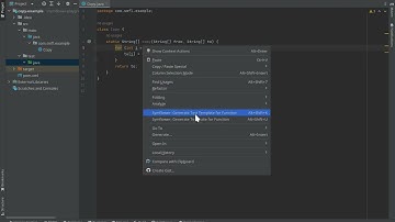 Symflower feature overview | Generate Test Template (IntelliJ)