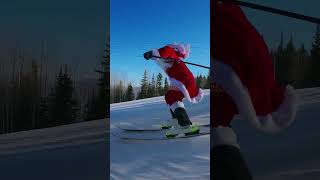 Gopro | Skiing With Santa On Christmas 🎬 Ted Ligety + Luke Bredar #Shorts #Skiing