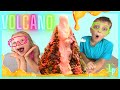 The Kids Learn an Easy DIY Science Experiment for Kids with How to Make a Homemade Volcano