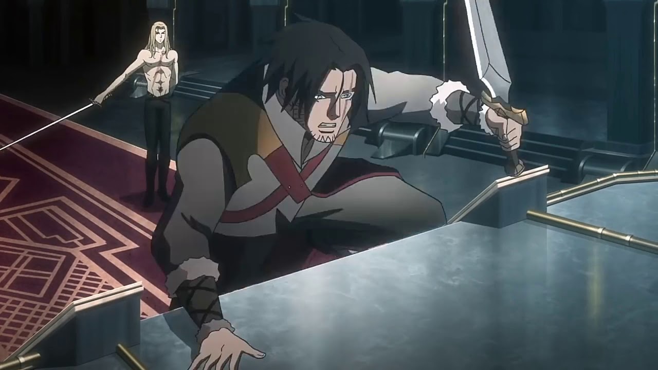 Castlevania Netflix Alucard Vs Trevor Belmont Sotn Ost Final Toccata Youtube