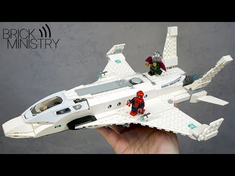 LEGO Человек-Паук: Вдали от дома ● Атака Дронов на самолет Старка! [76129]