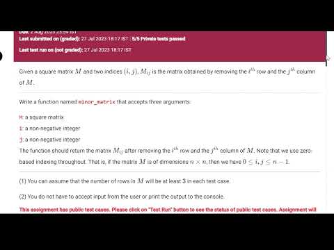Python GrPA Week-7 IITM Bs degree Data Science #python#iitm#iit#datascience#video#ytshorts