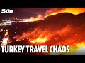 RAGING Turkey Wildfires Cause Travel Chaos As Airport Shuts Down In Holiday Hotspot 