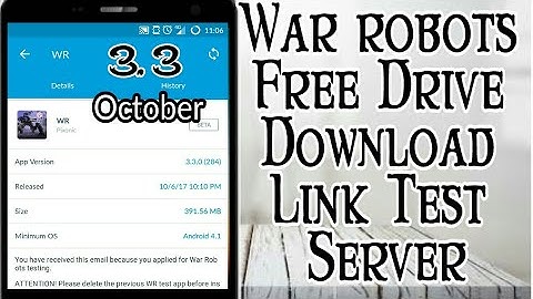 War robots test server 3.3.0 Free Drive Download link October update| Team death Match