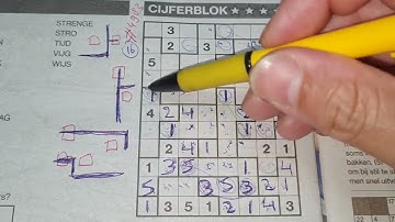 (#4983) Monday. Tectonic01 Sudoku puzzle. Bonus Extra edition. 08-08-2022 Extra part 4 of 4