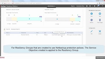 Demo: Veritas Resiliency Platform integration with Veritas NetBackup