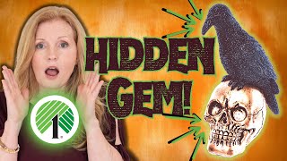 Hidden GEM Raven Skull Decor From Dollar Tree Plus! UNBELIEVABLE FLIP!