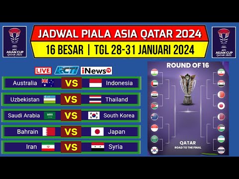 Jadwal 16 Besar Piala Asia Qatar 2024 | Jadwal Indonesia vs Australia | Jadwal Timnas Hari ini