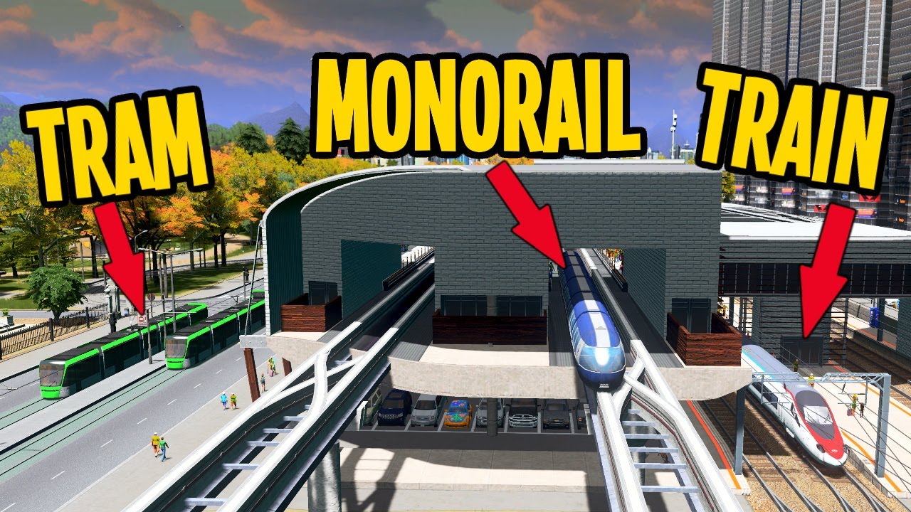 What Is The Best Way To Mix Multiple Transport Options In Cities Skylines Youtube