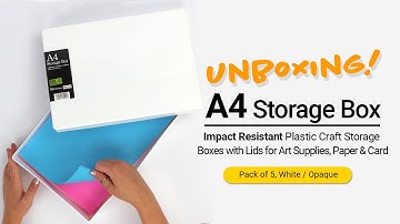 Unboxing a pack of Heavy Duty A4 TOUGH Storage Boxes from WestonBoxes - Ideal for Document Storage!