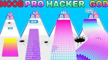 NOOB VS PRO VS HACKER VS GOD in Canvas Run