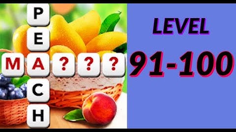 Word Cross Pics level 91 100 answers