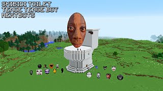 SURVIVAL SKIBIDI TOILET TENGE TENGE BOY HOUSE WITH 100 NEXTBOTS in Minecraft! Gameplay - Coffin Meme