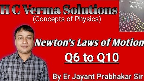#2 H C Verma solutions||Newton