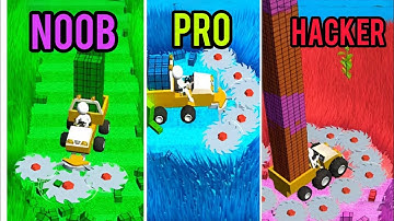 Noob vs Pro vs Hacker in stone grass  #gaming #androidgames 