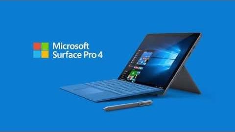 Microsoft - Surface Pro 4 - Productvideo