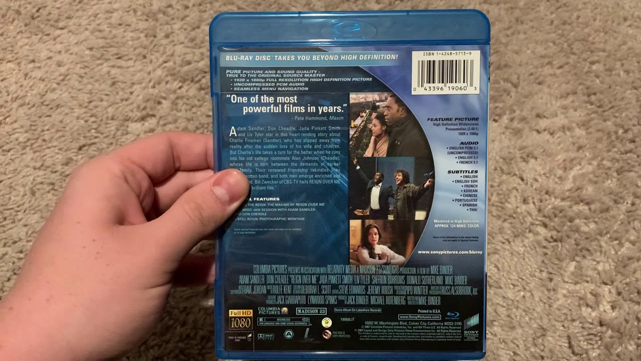 Reign Over Me Blu Ray Review - YouTube