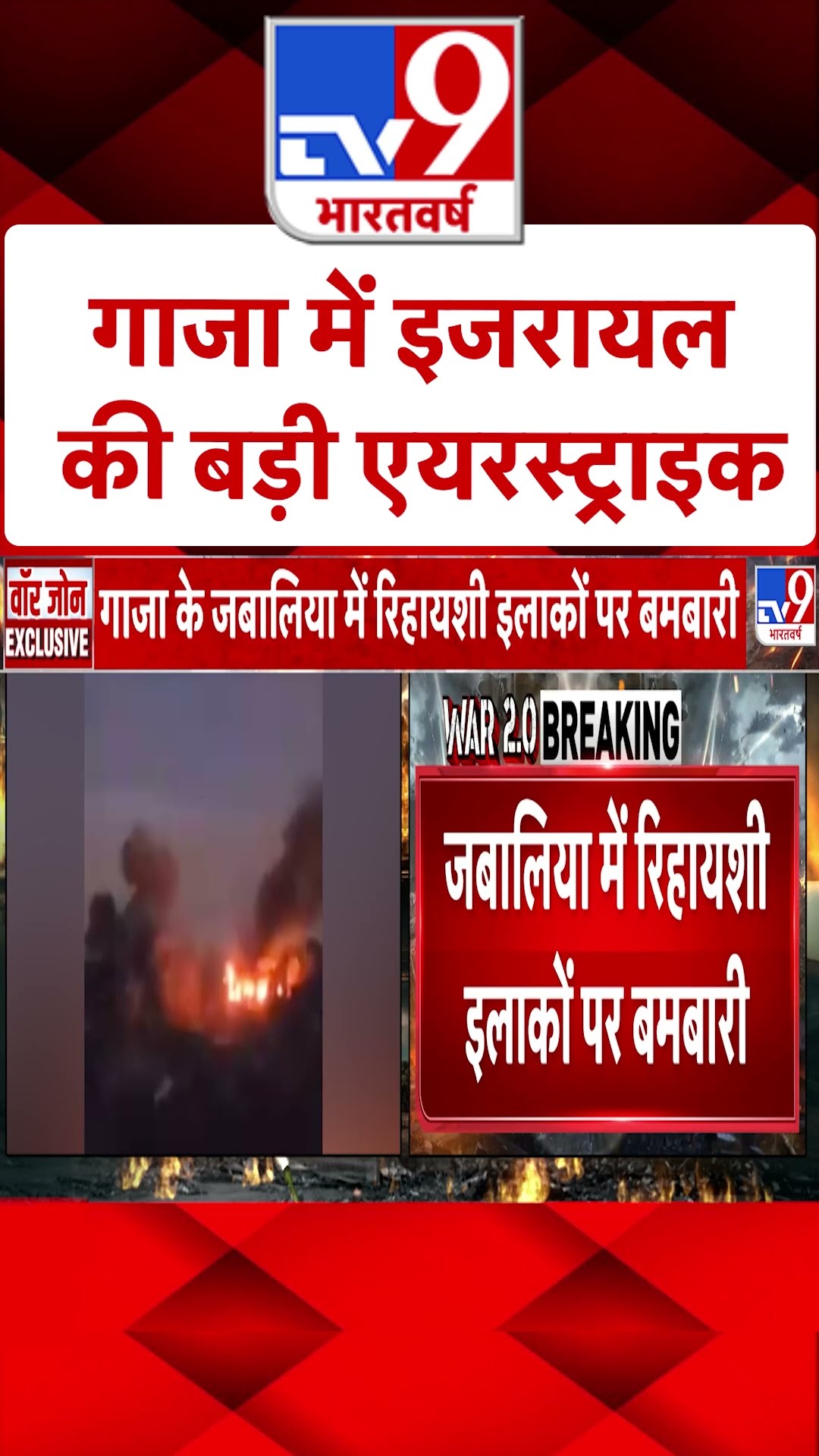 Gaza में इजरायल की बड़ी एयरस्ट्राइक | #shorts